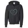 Youth Heavy Blend™ Standard Full-Zip Hooded Sweatshirt Thumbnail