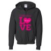 Youth Heavy Blend™ Standard Full-Zip Hooded Sweatshirt Thumbnail