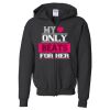 Youth Heavy Blend™ Standard Full-Zip Hooded Sweatshirt Thumbnail